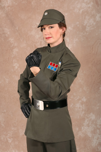 Hat Star Wars Imperial Officer Olive Green Uniform Cosplay Costume Belt.