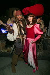 Pirates Redhead and Captain Jack Sparrow