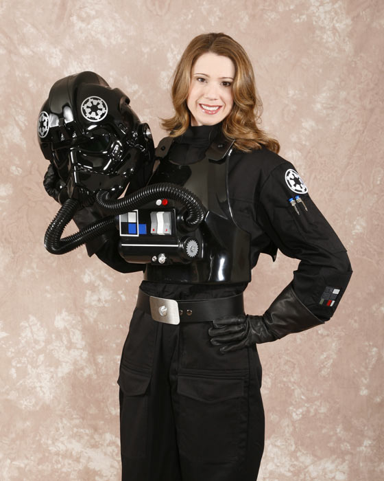 501st Star Wars Imperial Tie Fighter Pilot Flight Suit Uniform Cosplay Costume 