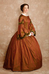 1860s silk day dress